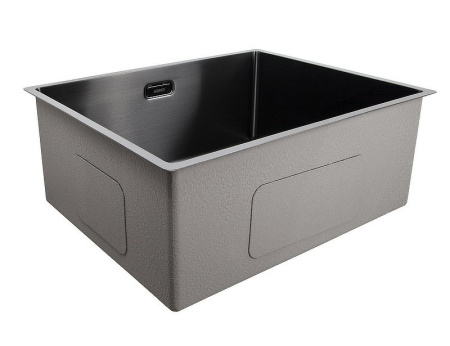 Мойка-Нерж "KAISER"  530x430x200*2.0+1.2mm/Gun metal (KSM-5345)